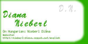 diana nieberl business card