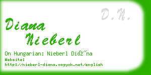 diana nieberl business card